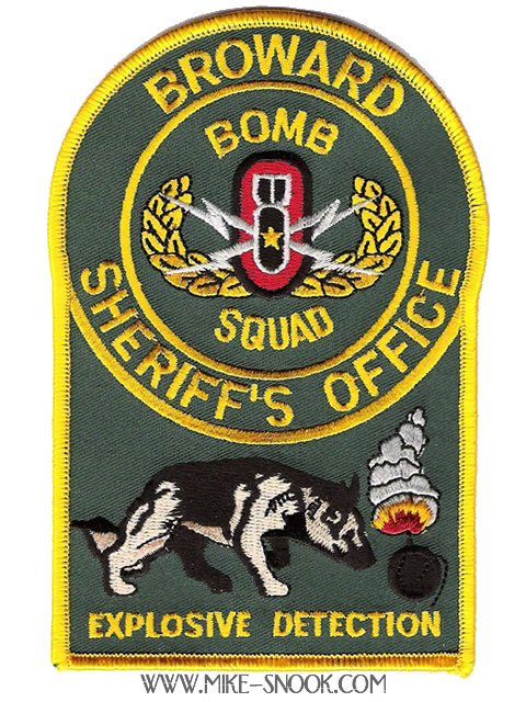 PALM BEACH COUNTY FLORIDA SHERIFF BOMB SQUAD POLICE PATCH