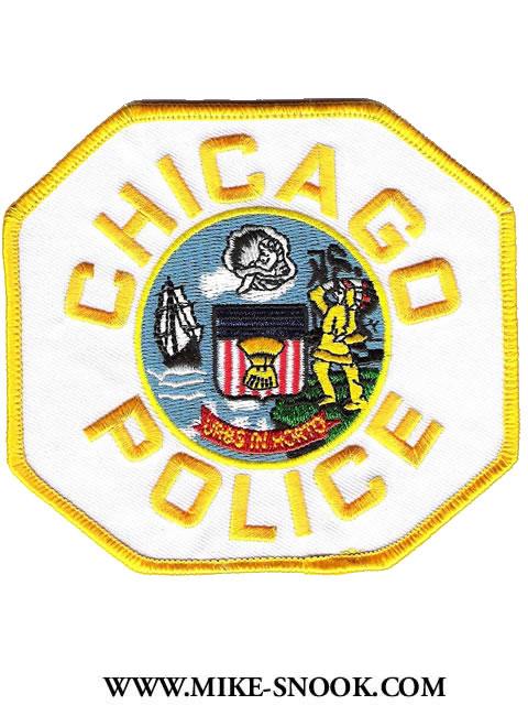 YELLOW CHICAGO ILLINOIS POLICE DEPARTMENT PATCH