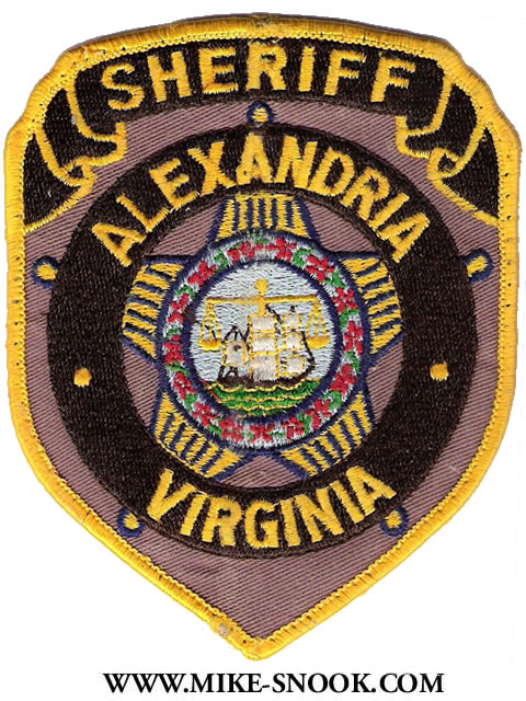 Vintage Alexandria Virginia Sheriffs Dept Patch Cheesecloth VA Police Patch