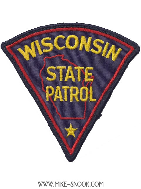 WISCONSIN STATE PATROL IRON OR SEW-ON PATCH SHOULDER PATCH