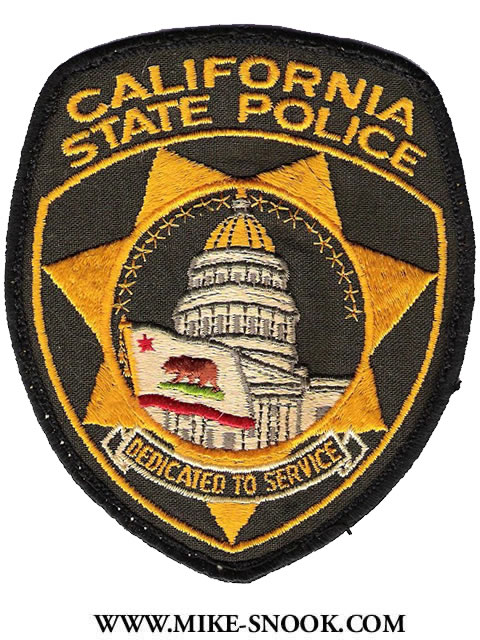 California State Police Patch Request